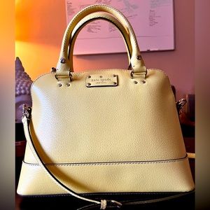 Kate spade yellow purse with matching wallet